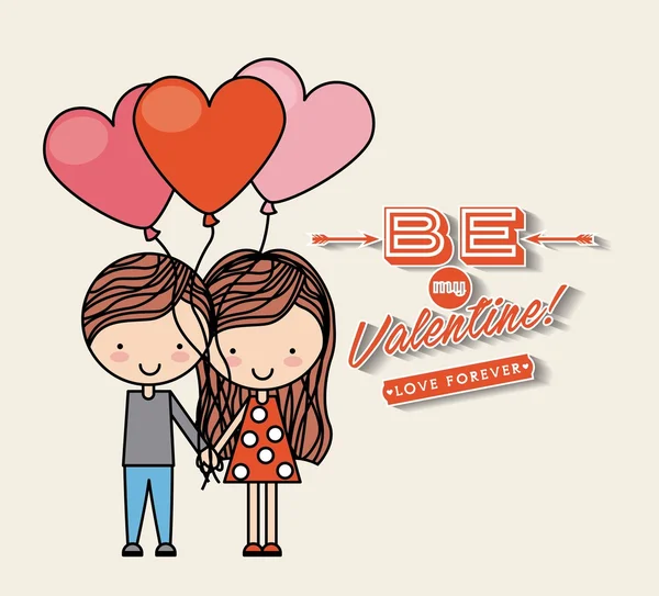 Diseño de tarjeta de amor — Vector de stock