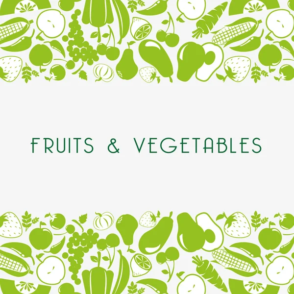 Vegetarian food design — Stock Vector