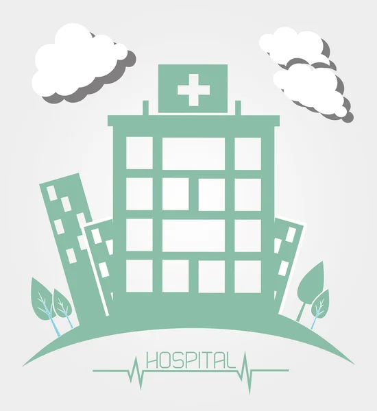 Diseño del centro médico del hospital — Vector de stock