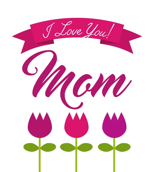 Happy mothers day design — Stock Vector