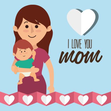 Mutlu anneler günü tasarım