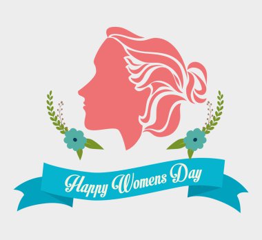 mutlu kadın gün tasarım