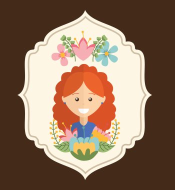 mutlu kadın gün tasarım