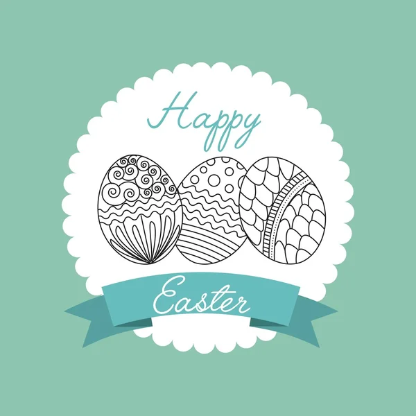 Feliz Pascua Diseño — Vector de stock