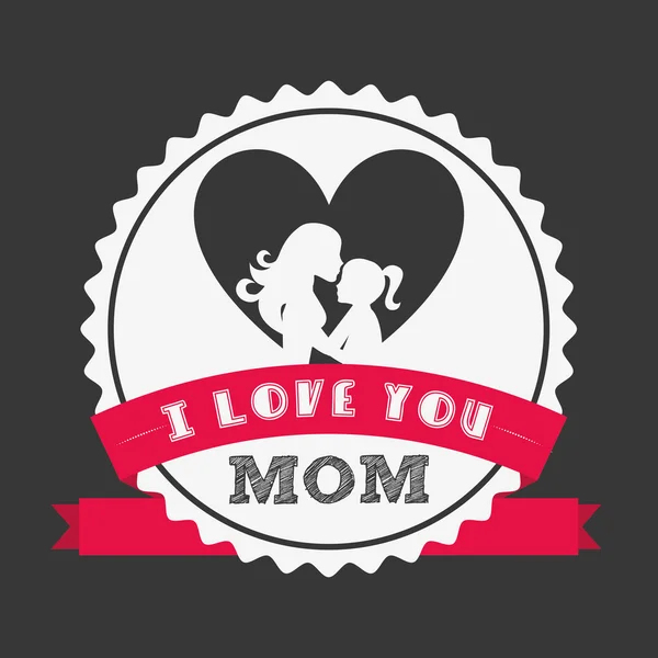 Happy mothers day design — Stock Vector