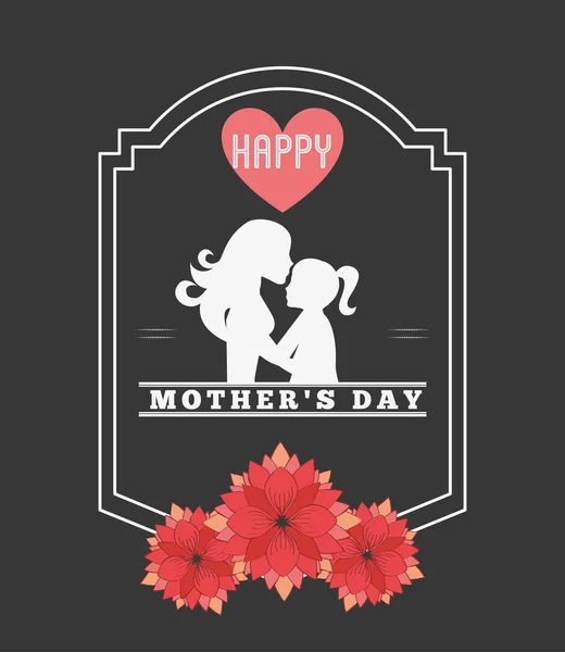 Diseño Feliz Día de las Madres — Vector de stock