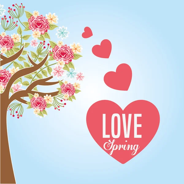 Hello spring design — Stock Vector