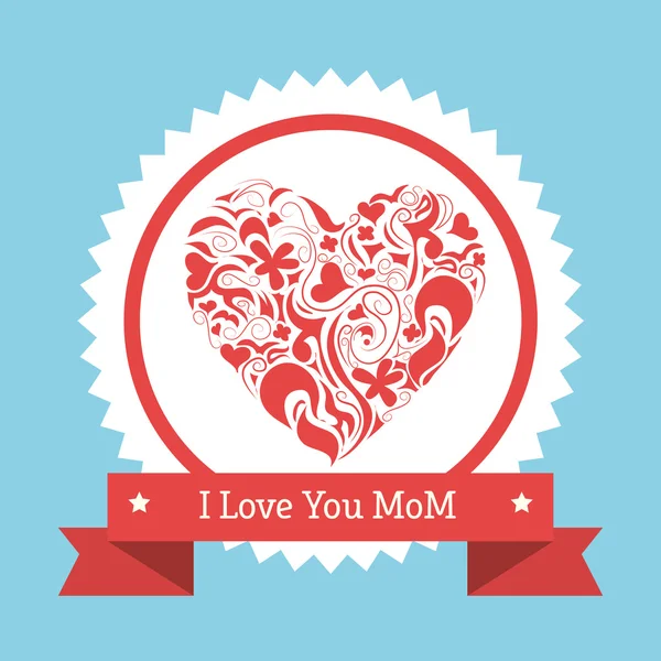 Happy mothers day design — Stock Vector