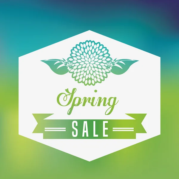 Diseño de venta primavera — Vector de stock