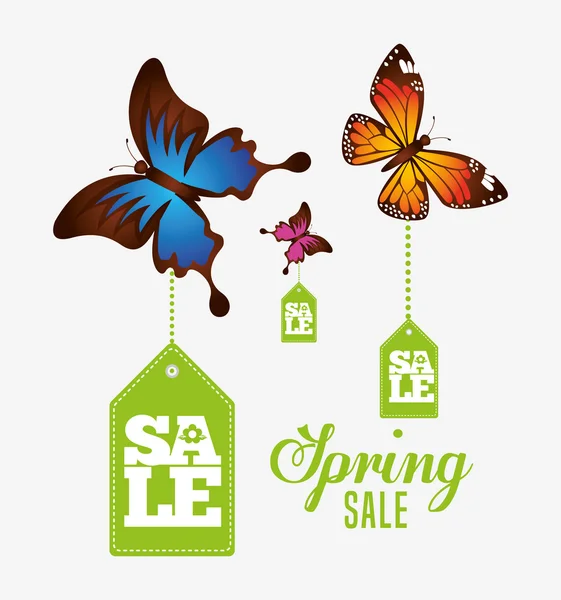 Diseño de venta primavera — Vector de stock