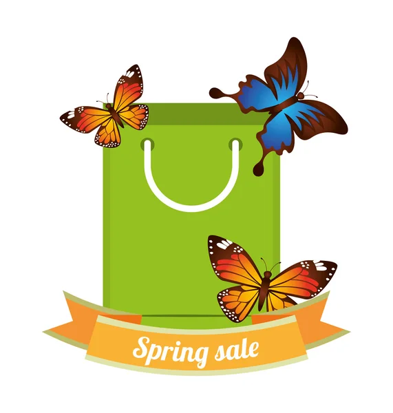 Diseño de venta primavera — Vector de stock