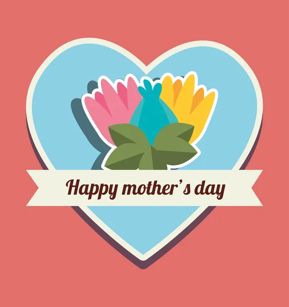 Happy mödrar dag design — Stock vektor