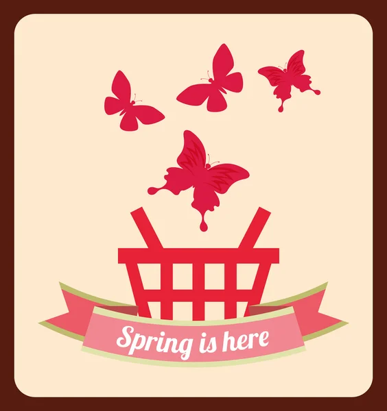 Design de venda de primavera — Vetor de Stock