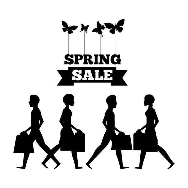 Conception de vente de printemps — Image vectorielle
