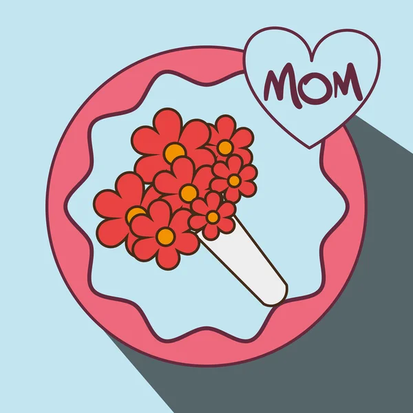Ευτυχισμένος μητέρες ημέρα σχέδιο — Διανυσματικό Αρχείο