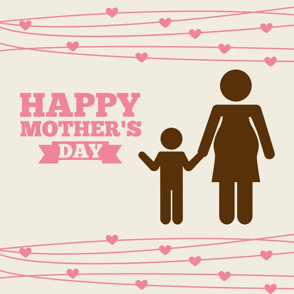 Happy mothers day — Stock Vector