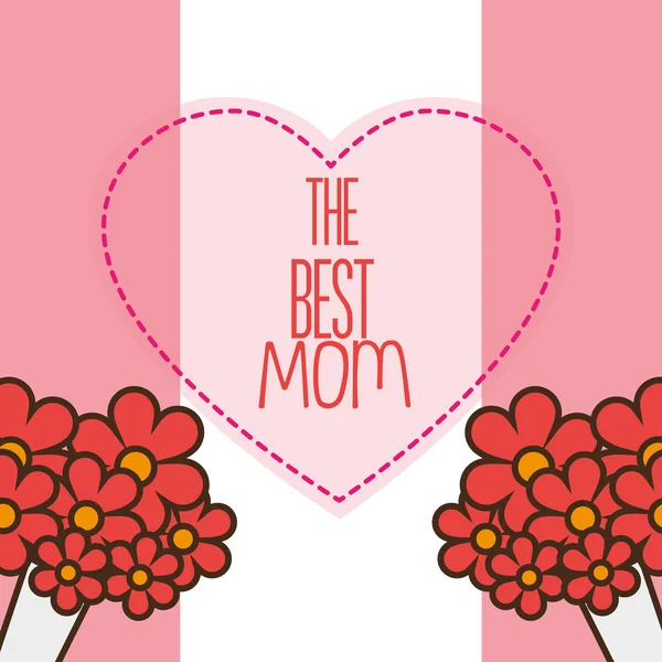 Happy mothers day design — Stock Vector