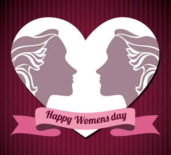 Happy womens day design — Stock vektor