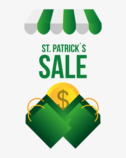 Santo patricks venta diseño — Vector de stock