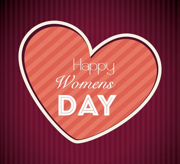 Happy womens day design — Stock Vector