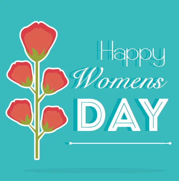 Happy womens day design — Stock Vector