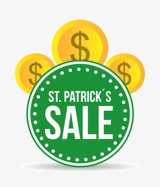 Saint patricks vente design — Image vectorielle