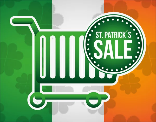 Saint patricks vente design — Image vectorielle