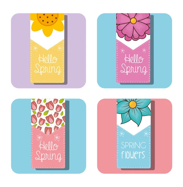 Hello spring design — Stock Vector