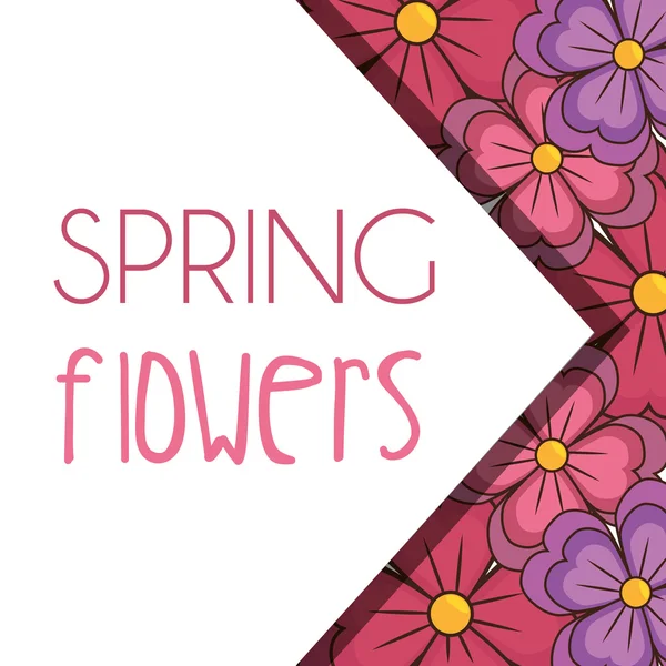 Spring flowers design — Stock Vector