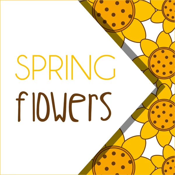 Spring flowers design — Stock Vector