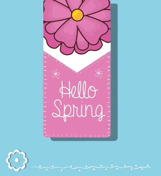 Hello spring design — Stock Vector