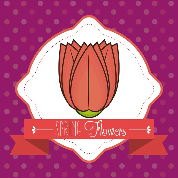 Design de flores de primavera —  Vetores de Stock