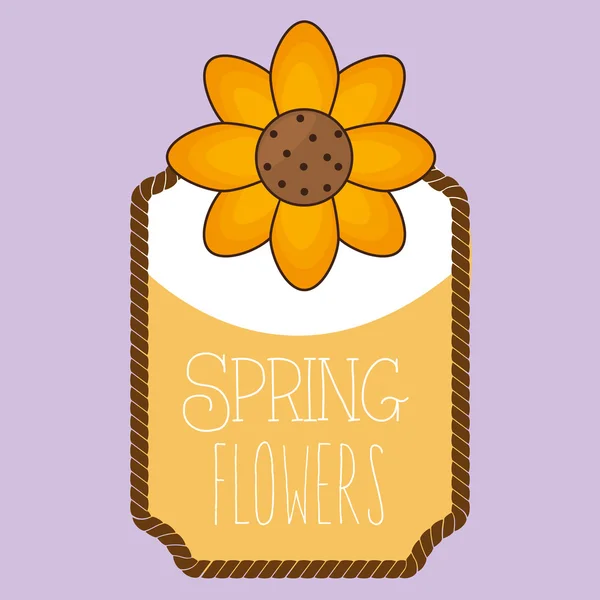 Design de flores de primavera —  Vetores de Stock