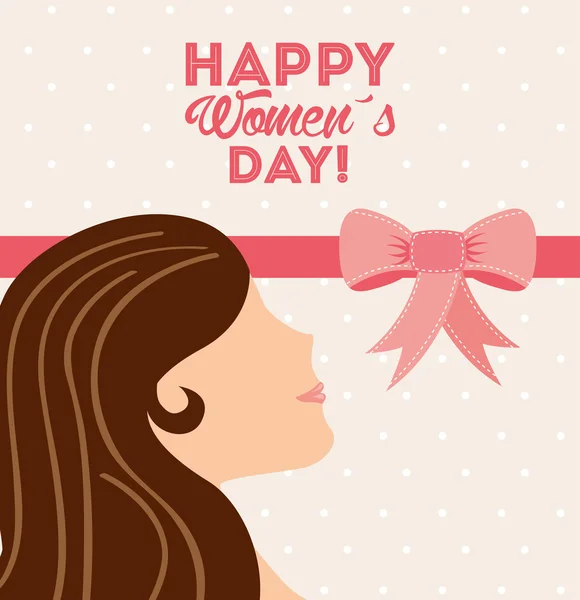 Happy womens day design — Stock Vector