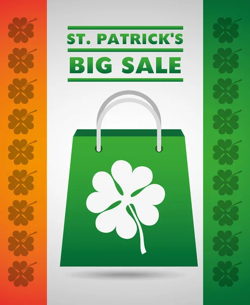 Saint patricks vente design — Image vectorielle