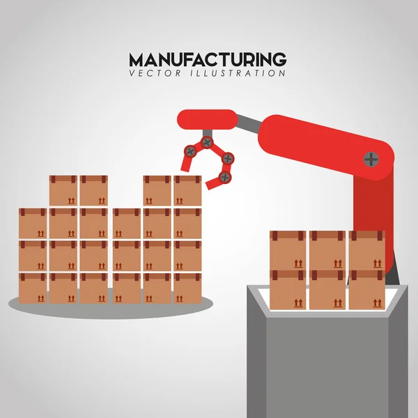 Conception de l'industrie manufacturière — Image vectorielle