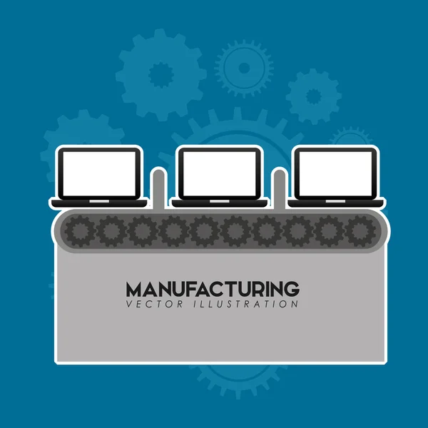 Industria manufacturera diseño — Archivo Imágenes Vectoriales