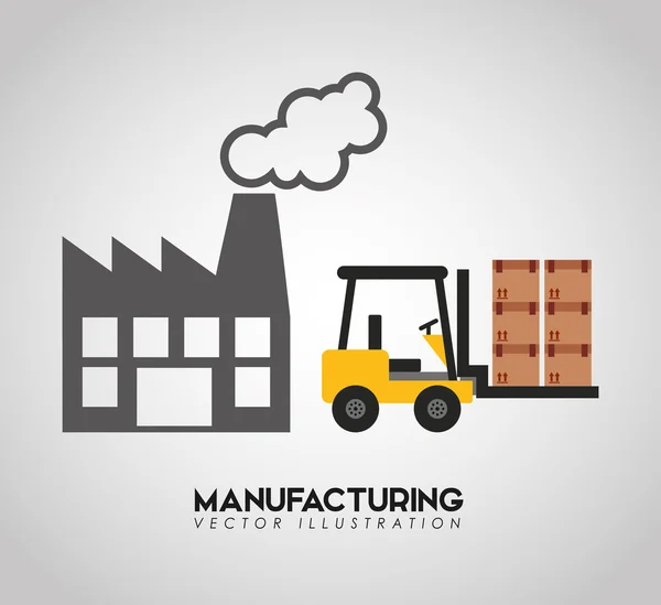 Tillverkning industri design — Stock vektor