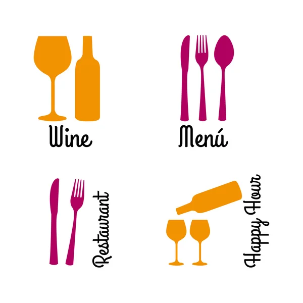 Conception de menus restaurant — Image vectorielle