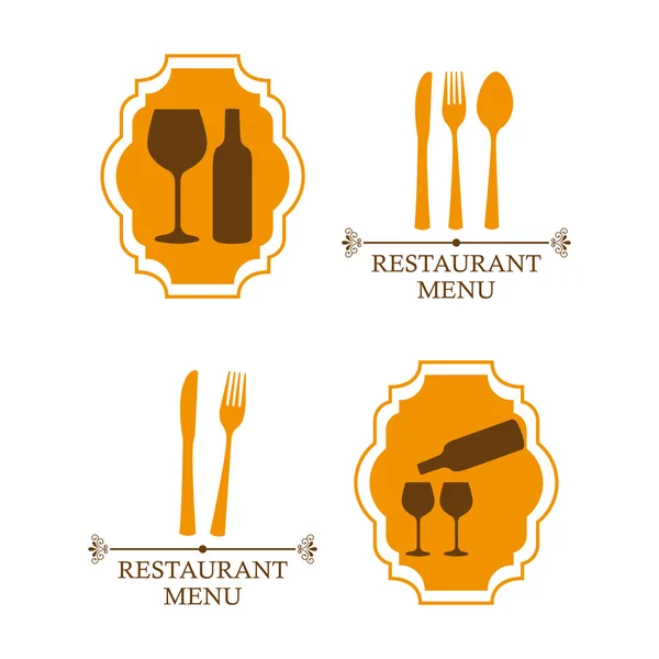 Menú restaurante diseño — Archivo Imágenes Vectoriales