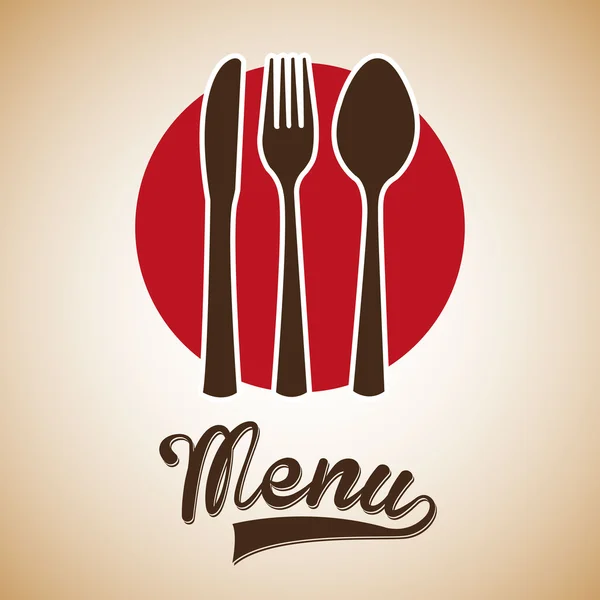 Menú restaurante diseño — Vector de stock