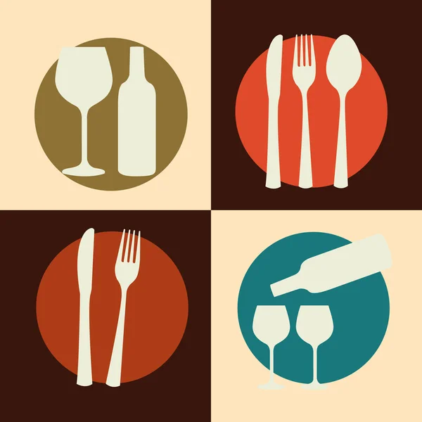 Conception de menus restaurant — Image vectorielle