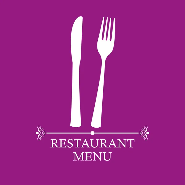 Menú restaurante diseño — Vector de stock