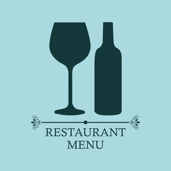 Menú restaurante diseño — Vector de stock