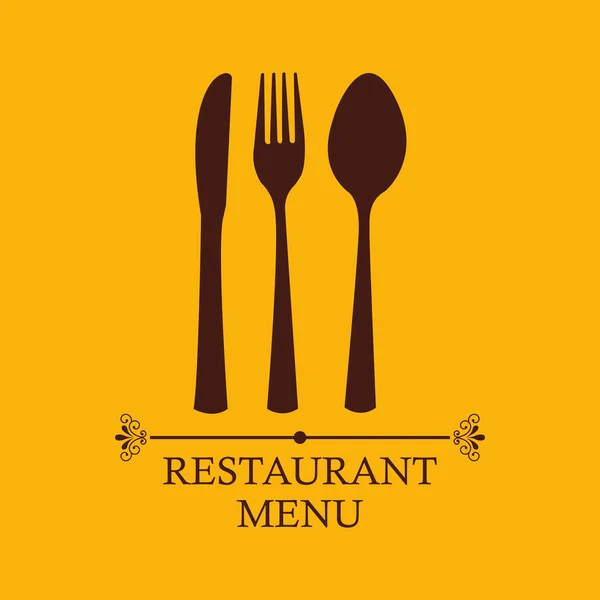 Menú restaurante diseño — Archivo Imágenes Vectoriales