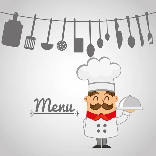 Menú restaurante diseño — Vector de stock