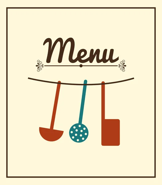 Menu restaurante design — Vetor de Stock