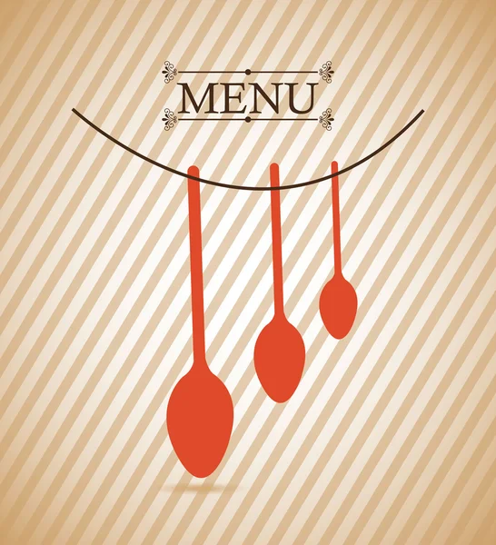 Menú restaurante diseño — Vector de stock