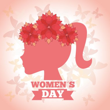 mutlu kadın gün tasarım