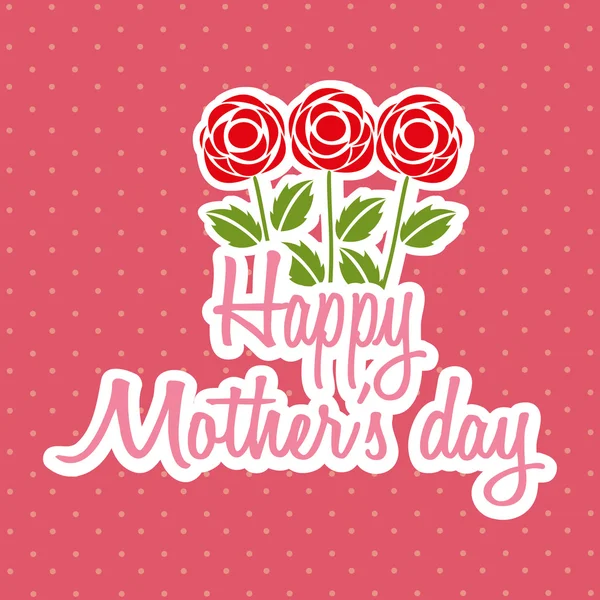 Happy mothers day design — Stock Vector